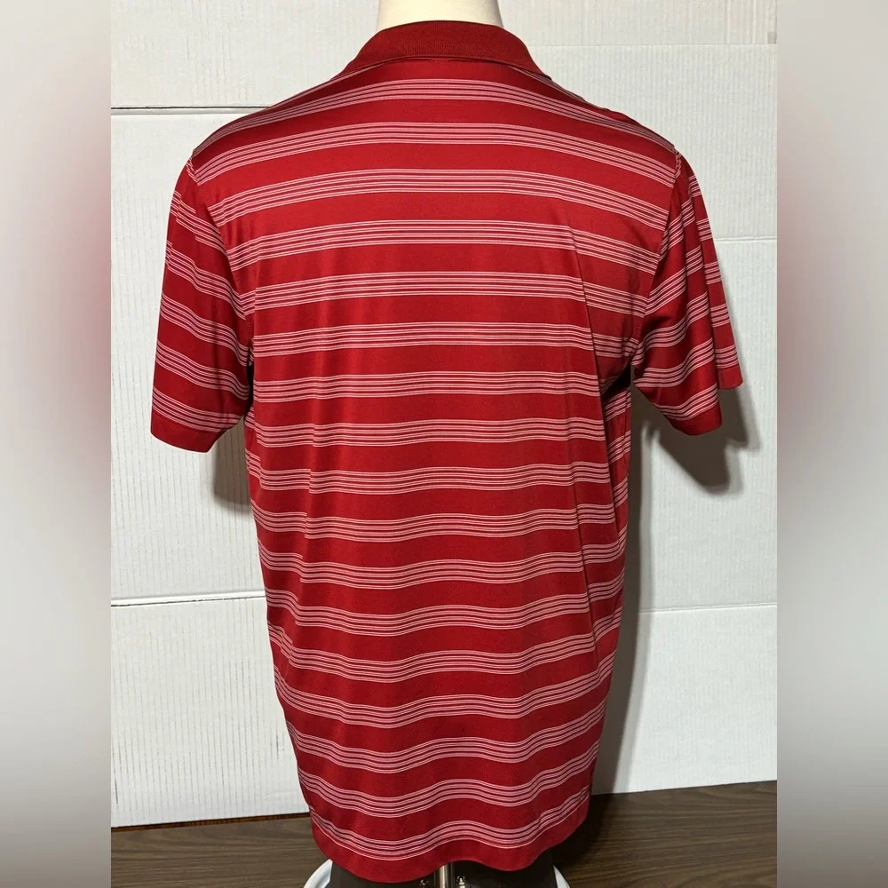 Nike Golf Tour Performance Dri-FIT Polo Size XL - Salmon & white 31” L 23” p2p